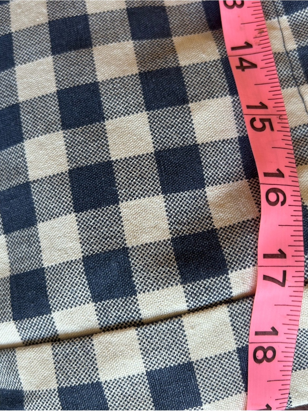 Sézane Navy & White Gingham Tote Bag - Picture 6 of 6
